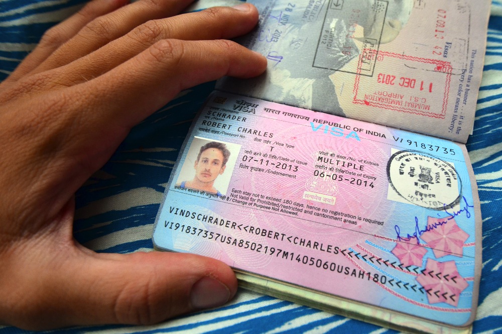 india visa on travel document